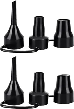 2pcs Air Pump Replacement Nozzles, 3 Pack Inflatable Pump Nozzles Head, Air Pump Inflator Adaptor Accessory for Partial Air Bed, Air Mattress etc