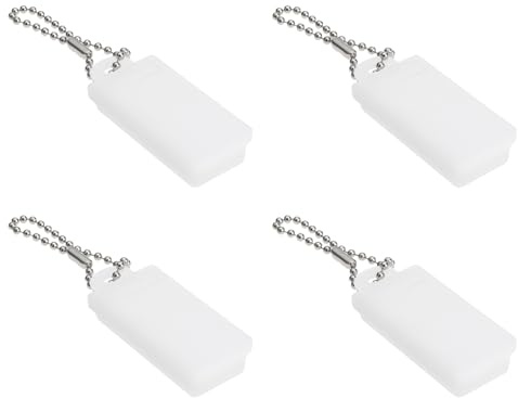 AS Axis Spindleon 4Pcs Hearing Aid Battery Boxs Button Storage Case 19x40x8mm for Most Button Battery