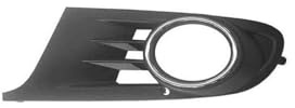 Griglia Sinistra Paraurti Anteriore Nera Con Sede Fendinebbia Con Cornice Cromata Compatibile Per Golf VI Dal 2010 Al 2012 Codice Originale 5K08536659B9