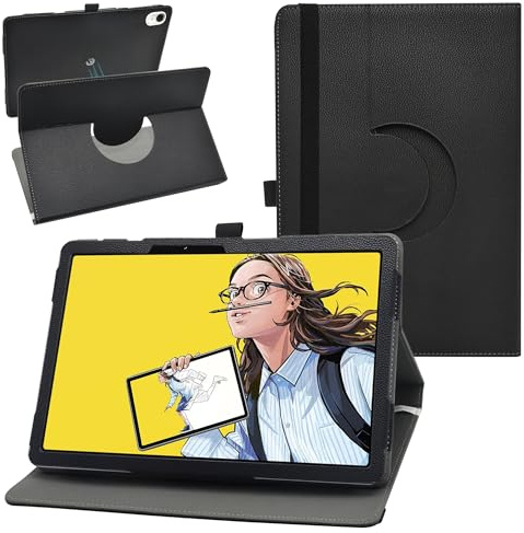 Compatible with Wacom MovinkPad 11 Case,360°Rotating PU Leather Sleeve Cover Case for Wacom MovinkPad 11 Tablet,Black