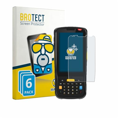 BROTECT Entspiegelungs-Schutzfolie für Newland MT65 Beluga V (6 Stück) Matte Displayschutz-Folie, Anti-Reflex, Anti-Fingerprint