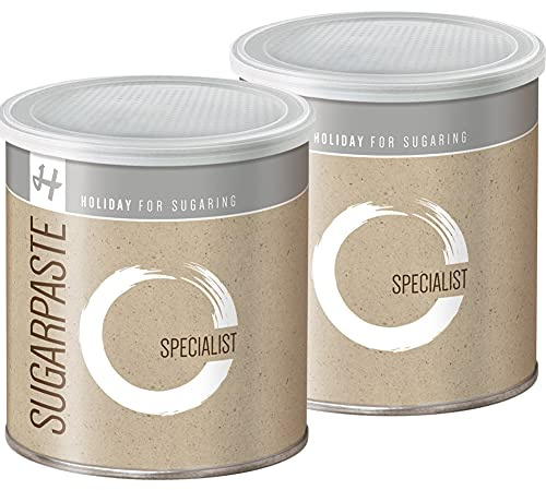 Zuckerpasten Specialist Soft Soft Soft 2 x 1 kg Sugaring die effektive langfristige Haarentfernung ohne Vliesstreifen in der Flicking Technik