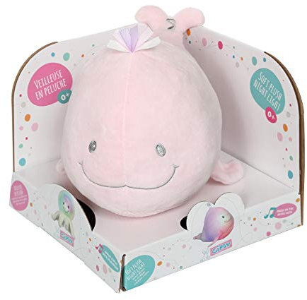 Veilleuse Glow Soft - Baleine Rose