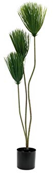 EUROPALMS Papyrus, Kunstpflanze, 100cm | Pflegeleichte Papyrusstaude aus PE