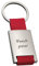 Schlüsselanhänger Personalisiert mit Gravur | Beidseitige Gravur möglich | Rot | Wunschgravur | Geschenk zu Weihnachten für Mama Papa | 8,5x3,5cm
