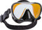 SCUBAPRO Synergy 2 Trufit Tauchmaske mit Komfortband, Schwarz/Schwarz, Silber verspiegelt