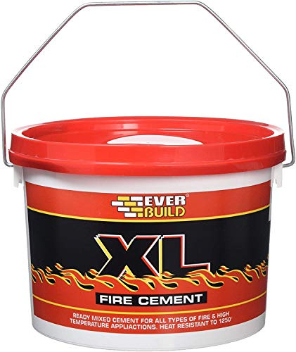 5 x EVERBUILD 2kg XL FIRE CEMENT Heat Resistant upto 1250 Degrees