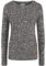 OXMO OXPhia Damen Strickpullover Grobstrick Pullover mit Rundhals-Ausschnitt 100% Baumwolle Regular fit, Größe:M, Farbe:Dark Grey (792890)