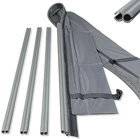 your GEAR Magnetic Drive Away Kit – Barra de refuerzo magnética, refuerzo de 7 mm con rieles adaptadores para toldos de autobús