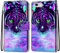 nancencen Kompatibel mit iPhone 6 / iPhone 6s Handyhülle, PU Leder Flip Cover Wallet Hülle (Anti-Fall) Anwendbar iPhone 6 / iPhone 6s - Lila Tiger