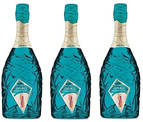 Zeus Party 3 Bottiglie Italia Astoria Unica Cuvee Bottiglie Azzurri da 750ml Edizione Limitata