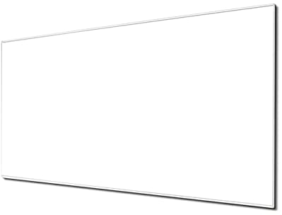 banjado® Glas Magnettafel mit 4 Magneten - Magnetwand 110x55cm mit Farbe weiß - Memoboard/Pinnwand magnetisch, beschreibbar, perfekt für die Küche - Magnetboard auch als Wandbild/Wandtafel