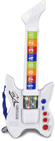 Bontempi | InfraGroove - Infrarot-Rock-Gitarre | für fantastische Sounds und innovative Rhythmen, weiß