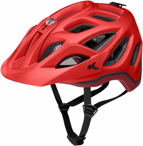 KED Unisex – Erwachsene Trailon Fahrradhelm, Rot, M (52-58cm)