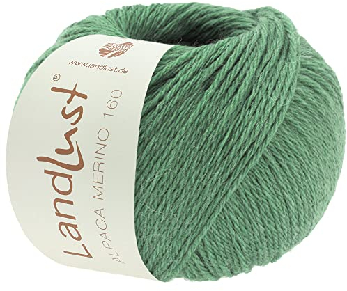 LANA GROSSA Landlust Alpaka Merino 160 | Klassisch verzwirntes Garn aus Merino & Alpaka | Handstrickgarn aus 50% Schurwolle & 50% Alpaka (Baby) | 50g Wolle zum Stricken & Häkeln | 160m Garn FB 432