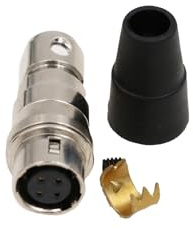 ZBLZGP Hirose HR10A 4 6 10 12 Pin Male/Female Connector Plug for Sound Devices ZAXCOM Camera Power Connector (Female Plug, 4 Pin)