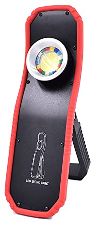 COB LED Inspektionslampe, wiederaufladbare LED Taschenlampe Farbe Inspektion Lampe Farbe Match Lights mit Magnet Swirl Finder Arbeitslampe für Autoreparatur Camping Notfall, 22cm x 6,5cm