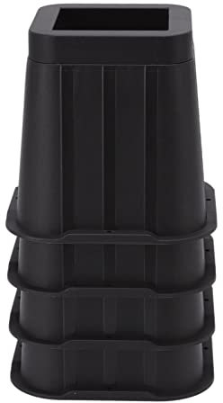 Chair Lifter Furniture Extender Furniture Riser, Friction Resistant 5 Inches Black Non Slip Bed Riser for Desk