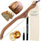 Bread Slicer-40 cm Bread Bow Saw for Slicing - Serrated Sourdough Bread Saw with Acacia Wooden Handle-Bread Cutter for Homemade Bread-Sourdough & Bagels Serrated Bread Slicer (Left Handed)