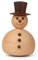 Spring Copenhagen Handgefertigte Schneemann Holzfigur | Einzigartige Wohnkultur und Geschenkidee