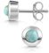 Materia Larimar Ohrringe Silber 925 Damen Stecker klein SO-207-Larimar