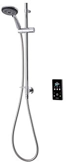 Triton ENVI® | Thermostatic Electric Shower | 9 kW | Inline Wall Fed Shower Kit | Smart Shower | Digital Shower | with Showerhead & Anti Twist Hose | Chrome | Electric Shower Set, GEENVE92