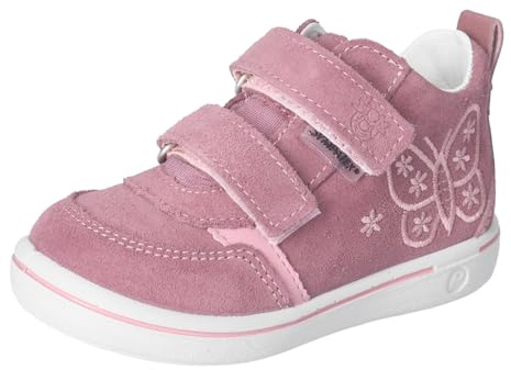 RICOSTA Mädchen Stiefel LIV, Kinder Lauflernschuhe, Weite: MITTEL, lose Einlage, Sympatex, wasserdicht, Booties, Sucre (Schmetterling) (320), 28 EU