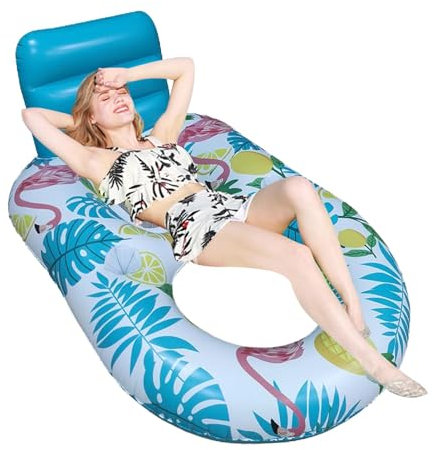 Pool Floats | Multi-Purpose Water Pool Float | Solar Swimming Pool Floats, Inflatable Tanning Pool Lounger Float With Mesh Seat For Adult Kiddie Pool Kids Ball Pit Pool