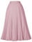 Damen Rock Elegant A-Linie Dehnbar Faltenrock Midi-Rock Plisseerock S cl2473-16/Hellrosa