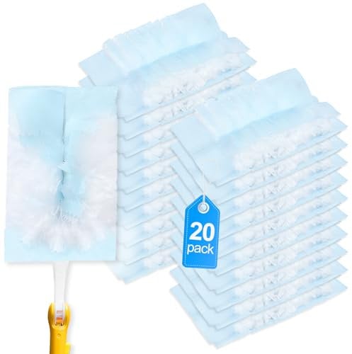 KEEPOW for Flash Dust Magnet Refill, Disposable for Flash Duster Dust Magnet Refills, Dusters for Cleaning, 20 pack for Swiffer Duster