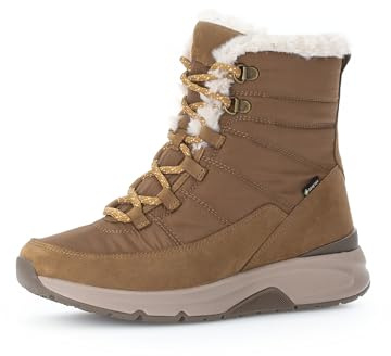 Gabor Damen Combat Boots, Frauen Stiefeletten,gefüttert,Stiefel,Bootee,Booties,halbstiefel,Kurzstiefel,Terra (Warmf.),39 EU / 6 UK
