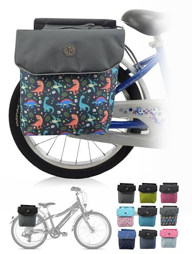 BambiniWelt by Rafael K. Gepäcktasche – Wasserabweisende Gepäckträgertasche für Kinderfahrrad 18–24 Zoll – für alle PUKY und WOOM Räder – robuste Fahrradtasche (M2) (Modell 16 (M2))