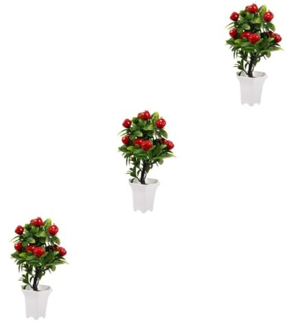 Amosfun 3 Stücke Künstliche Topiary Baum Künstliche Künstliche Pflanzen Indoor Simulierte Baum Bonsai Decor