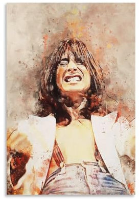 SUJHGYHB Steve Perry 3 Aquarellkunst, klassische Musikmode, Poster, dekorative Malerei, Leinwand, Wandkunst, Wohnzimmer, Poster, Schlafzimmer, Gemälde, Tapete, Promi-Gemälde, 40 x 60 cm