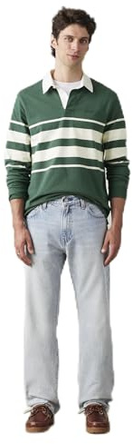 Levi's Hombre Jeans 555 Relaxed Straight de algodón, Mid Rise, Azul (Baby Blue Essentials), W38/L32