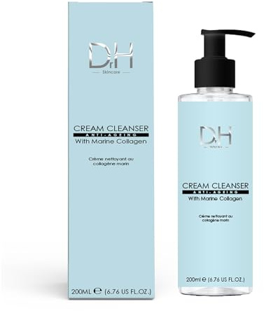 Dr H Marine Collagen Firming Foaming Cleanser 200ml – Hydrating, Anti-Aging Face Wash for Firmer, Smoother Skin with Marine Collagen, Vitamin C & Aloe Vera
