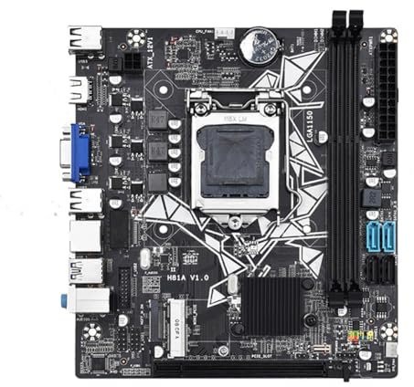 Qussedser Scheda Madre H81A DDR3 LGA1150 Supporto Scheda Madre del Computer SATA3.0 SATA 2.0 NVME M.2 4K Scheda Madre Grafica HD