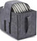 PAIKIUU Caravan Plate Holder Motorhome Plate Storage Crockery Storage Box Solutions Caravan Plate Rack Felt Bag for Camping Protecting Motorhome Cupboard Kitchen Cookware