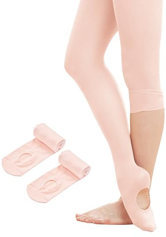 Stelle Women's Ballet Tights Convertible Dance Leggings Ultra Soft Pro Transition Tight(2BP,XS)