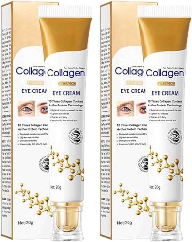 Kollagen Anti-Falten-Augencreme, straffende Augencreme für straffe Augen, sofort straffend, hellt feine Linien auf, entfernt Augenringe