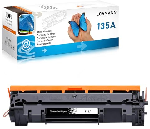 LOSMANN 135A W1350A Toner (MIT CHIP) Kompatibel für HP 135A 135X W1350X Kompatibel für LaserJet MFP M234dw M234sdw M234sdn M234dwn M209dw M209dwn M234 M209 (1 Schwarz )