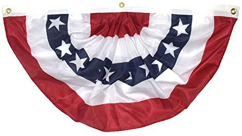 TOPINCN Fanion Américain Drapeau Patriotique étoiles Rayures Banderole avec œillets en Laiton Robustes pour Le Jour Commémoratif du 4 Juillet événements Politiques Décoration Extérieure