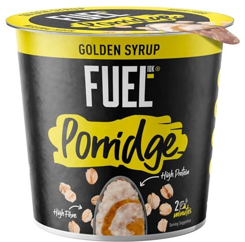 FUEL10K Golden Syrup Porridge Pot, High Protein and Fibre, 70g (Pack of 1)