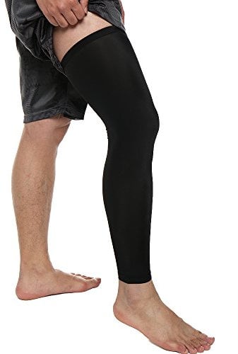 FITTOO Compression Long Leg Sleeves Knee Support Protector Gear for Basketball,Running,Jogging Outdoor Activities