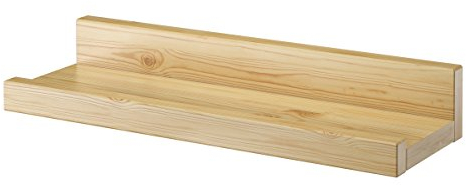 Erst-Holz Wandregal Massivholz Kiefer Fotoleiste für Bilder Bücher und Deko 90.82-11