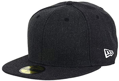New era Blank Heather Black 59Fifty Basecap - 7 1/4-58cm (L)