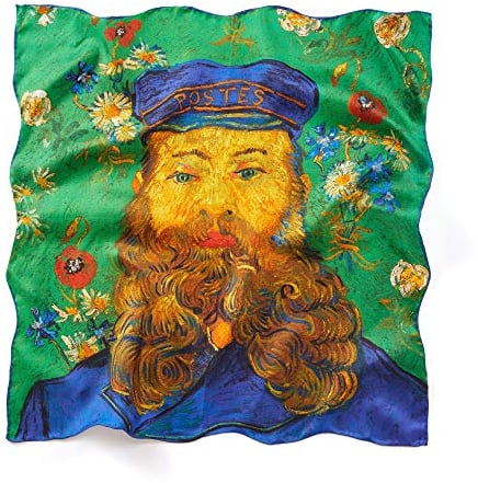 Prettystern 53cm Seiden-Twill Damen-Tuch Bandana Nickituch Halstuch van Gogh der Postman P885