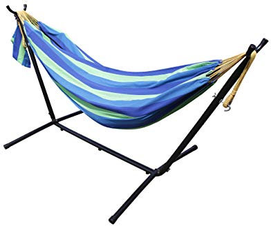 All Seasons Gazebos Luxus-Hängematte, Baumwolle, ultramarineblau