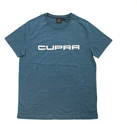 Seat 6H1084200EIBJ T-Shirt Rundhals Cupra Schriftzug, Petrol blau, Größe XXL