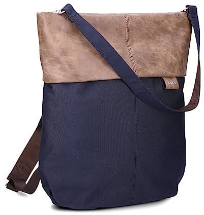 Zwei Damen Rucksack-Tasche Olli OR12 (7 Liter) Handtasche & Rucksack 2-in-1 wasserabweisende Schultertasche mit gepolstertem Laptopfach (bis 13), Damentasche & Cityrucksack in Einem (ink)